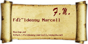 Földessy Marcell névjegykártya